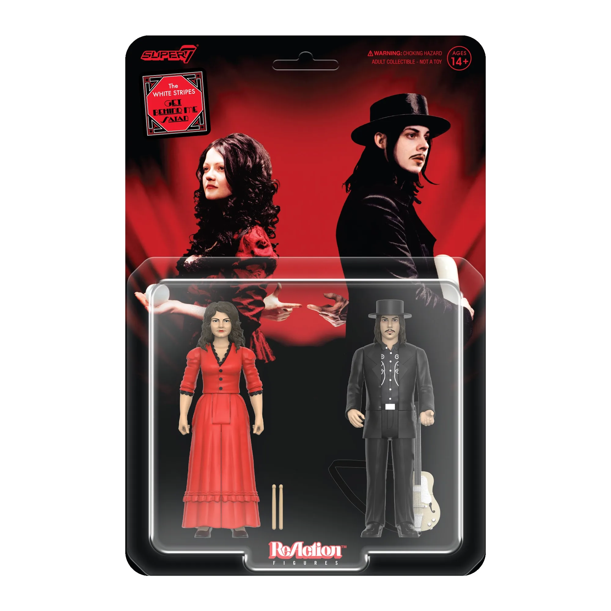 Figurines ReAction White Stripes : exposez votre coffret de 2