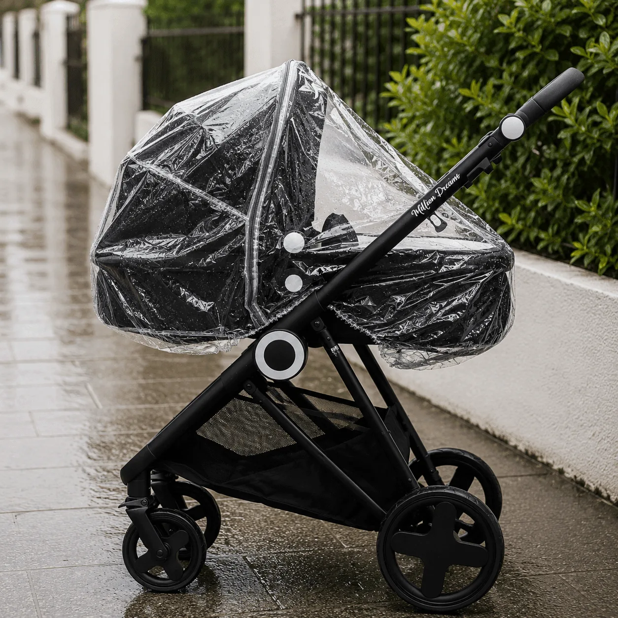 كيفية تركيب غطاء المطر لحمل الأطفال على عربة Mountain Buggy