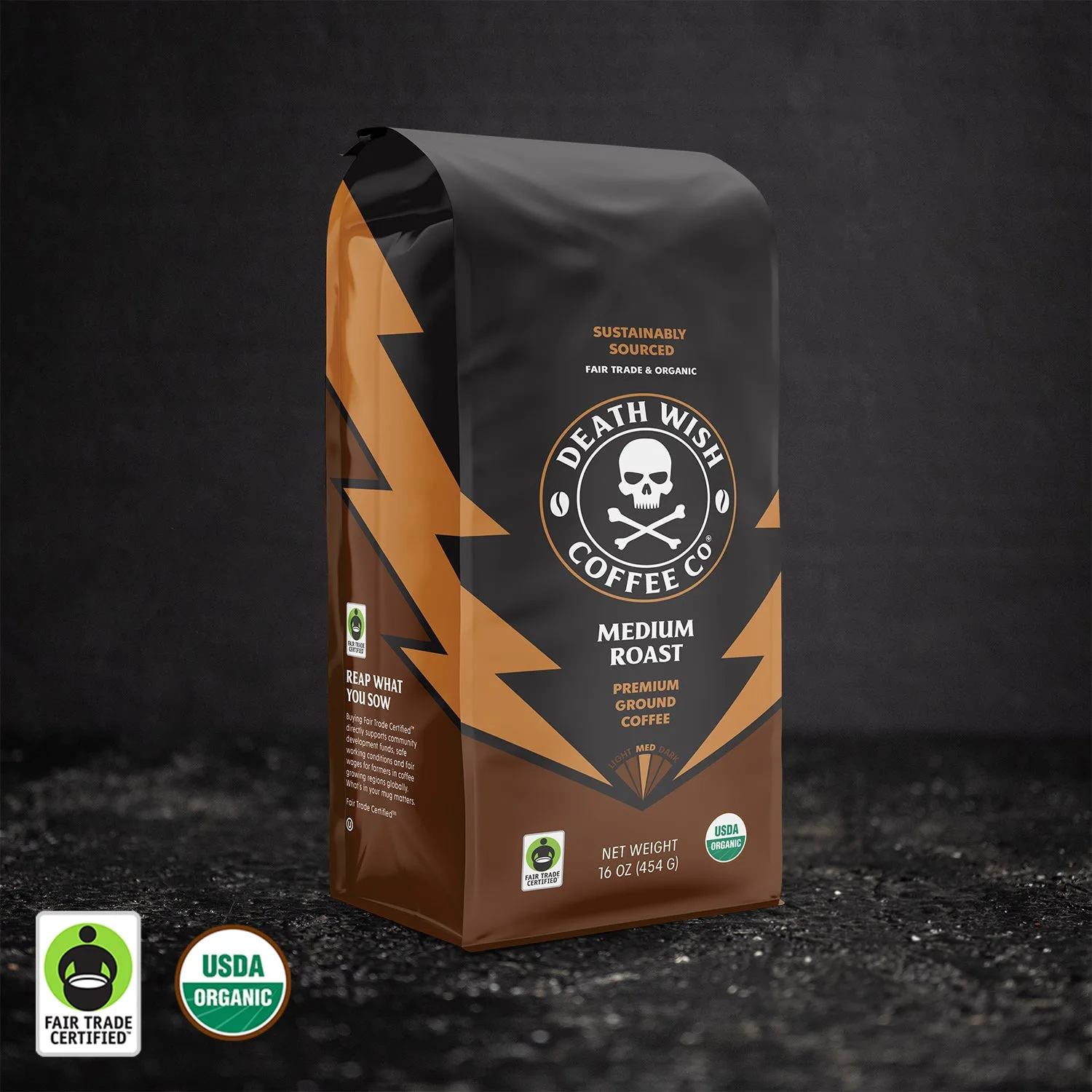 Medium brent kaffe