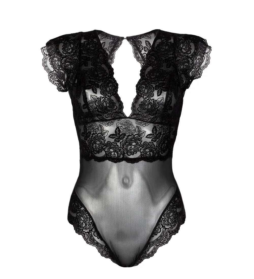 Stylingtips voor de Amara Black Velvet Bodysuit