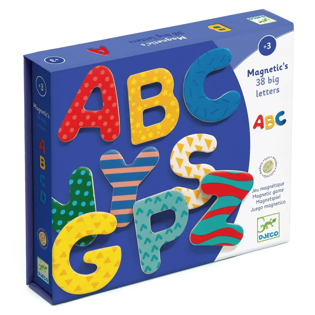 DJECO- Big Wooden Magnetic Letters