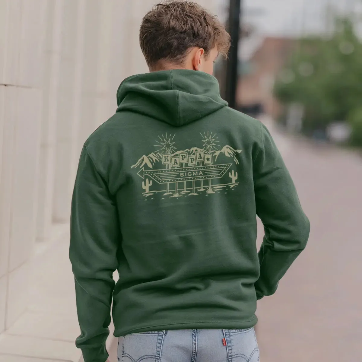 Kappa Sig Western Vintage Motel Hoodie