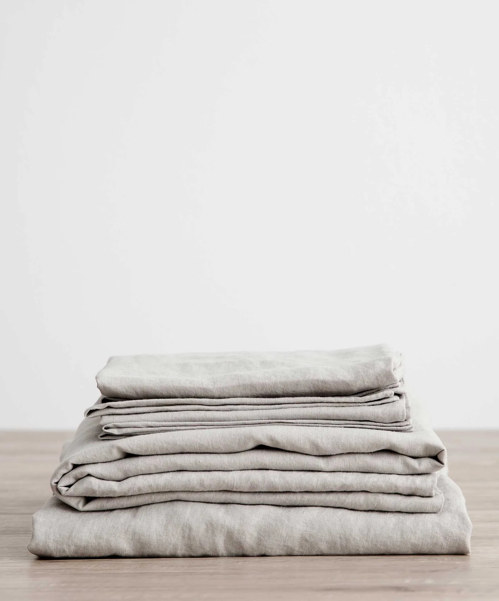 Linen Sheet Set with Pillowcases - Smoke Gray