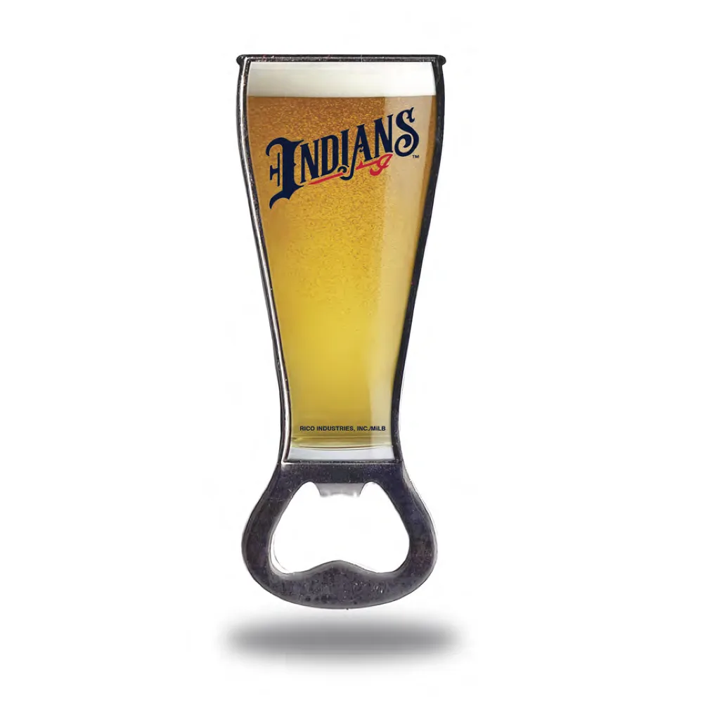 Aimant ouvre-bouteille Indians : accessoire double usage pour fans