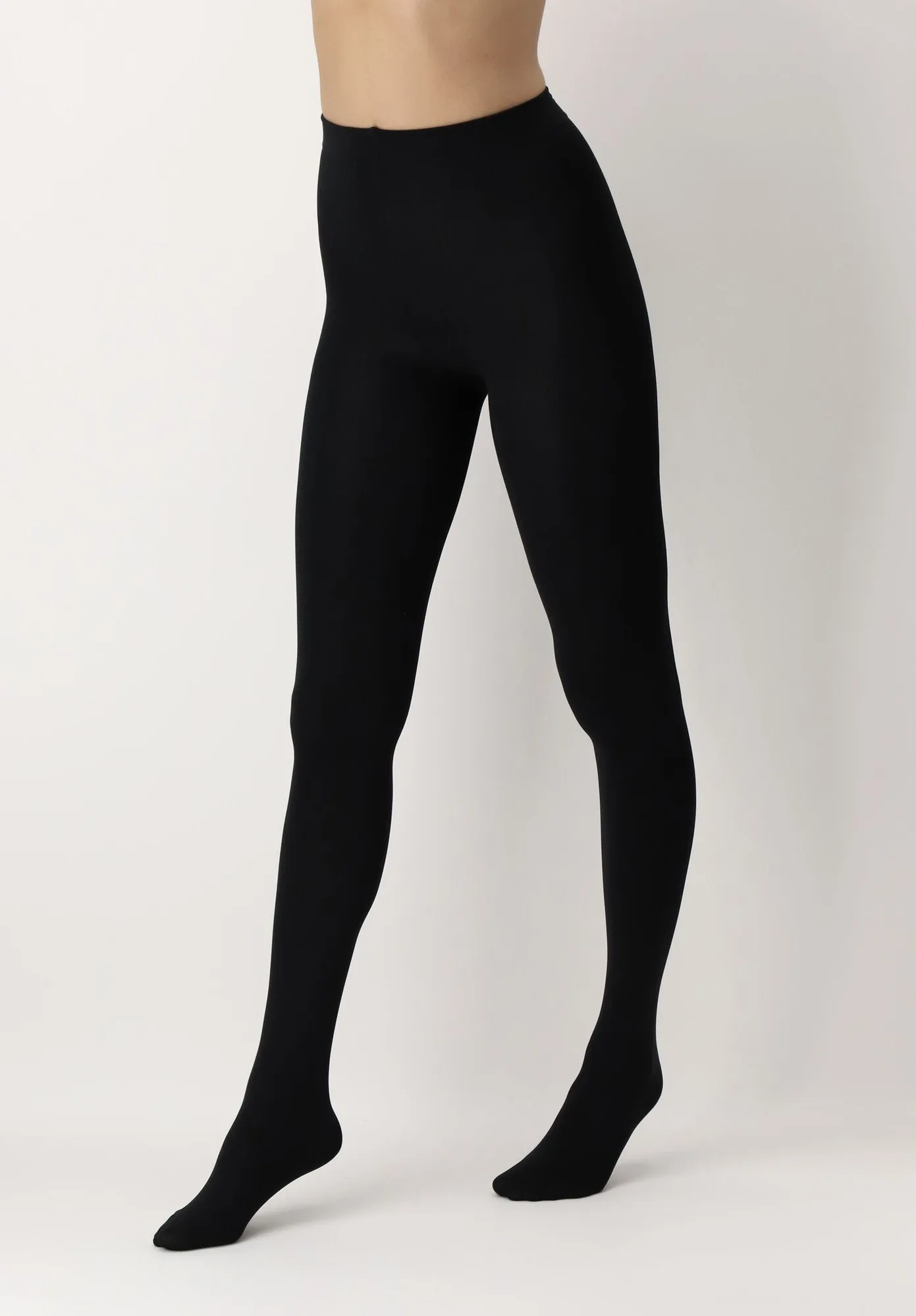 Warm and Soft 100 Opaque Tights - Black