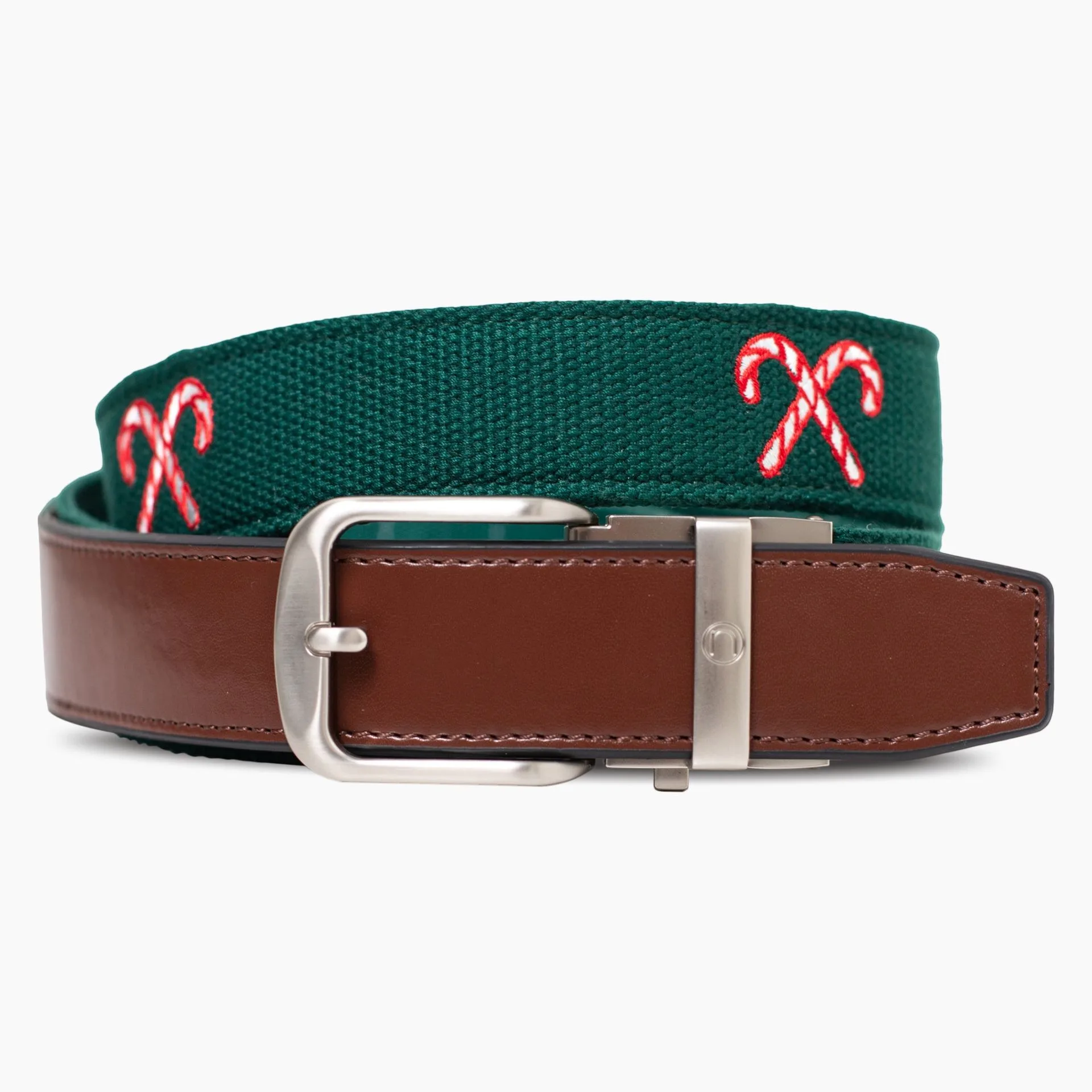 Candy Cane Classic Golf Ratchet Belt 1.38" 35mm