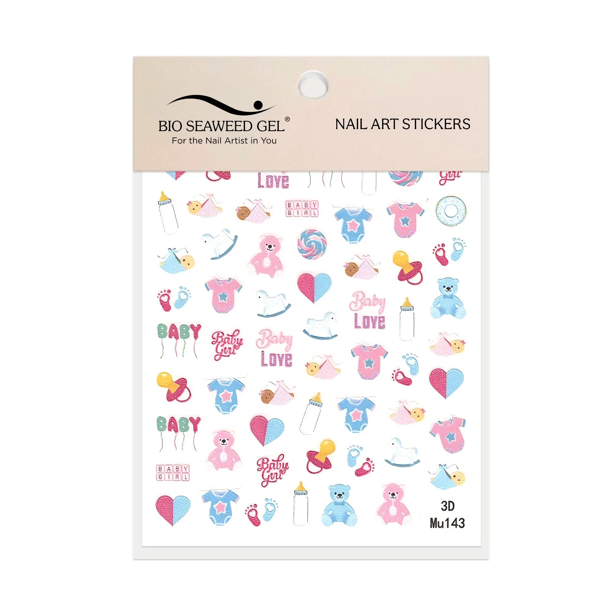 Baby Girl and Boy Nail Art Stickers