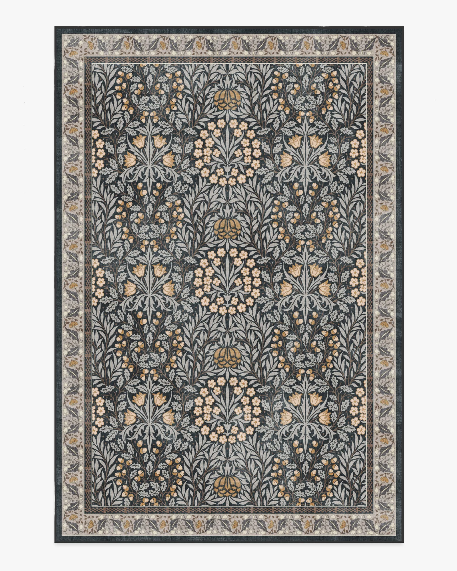 Daisy & Oak Charcoal Rug by Morris & Co.