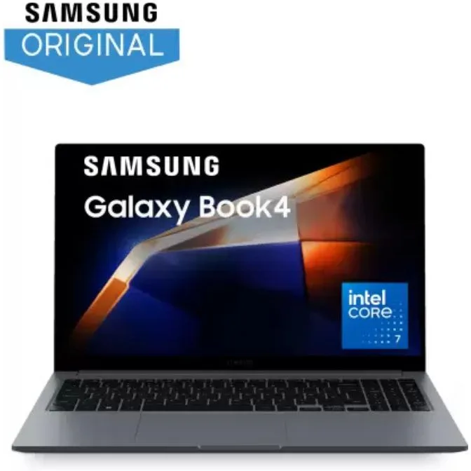 SAMSUNG Galaxy Book4 Intel Core 7 150U - (16 GB/512 GB SSD/Windows 11 Home) NP750XGK-KG3IN / NP750XGK-LG3IN Thin and Light Laptop (15.6 Inch, Gray, 1.55 Kg, With MS Office) (factory renewed)
