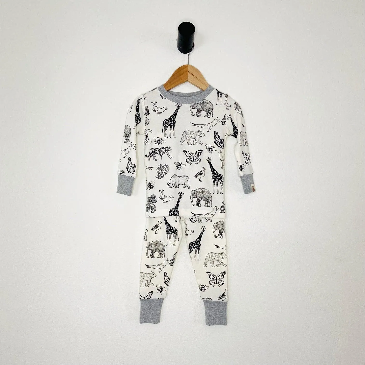 Animal Kingdom PJ set in infant-toddler sizes