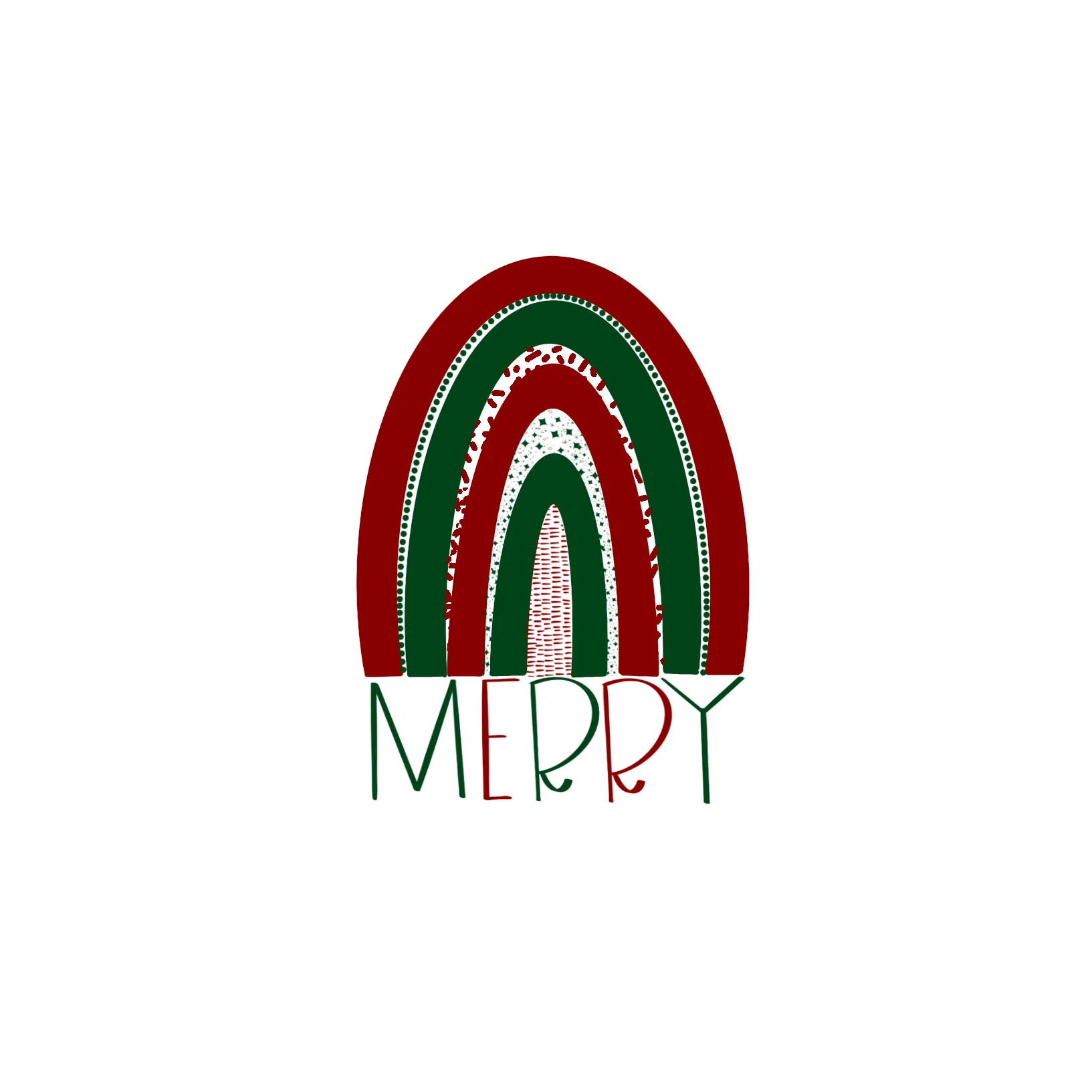 MERRY Rainbow Sticker