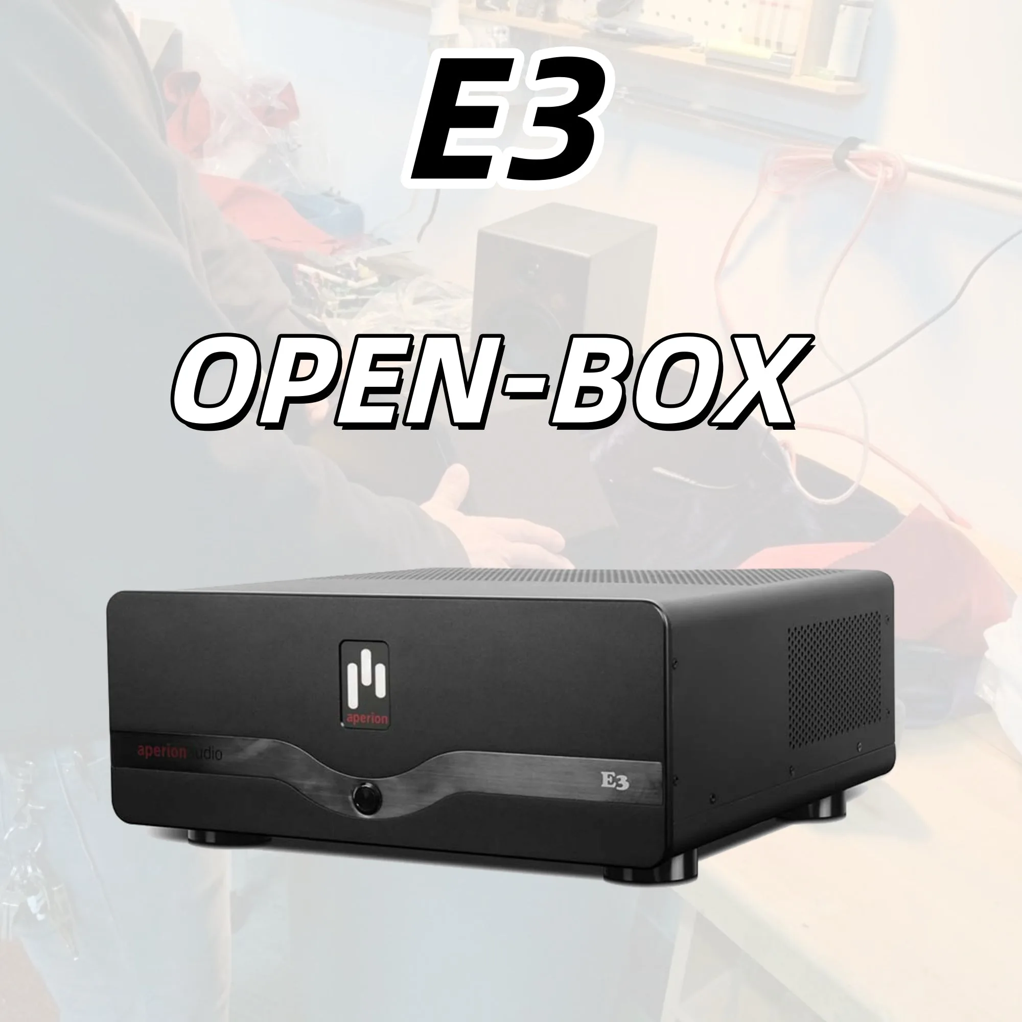 Amplificador de potencia para cine en casa de 3 canales – E3 (Caja abierta)