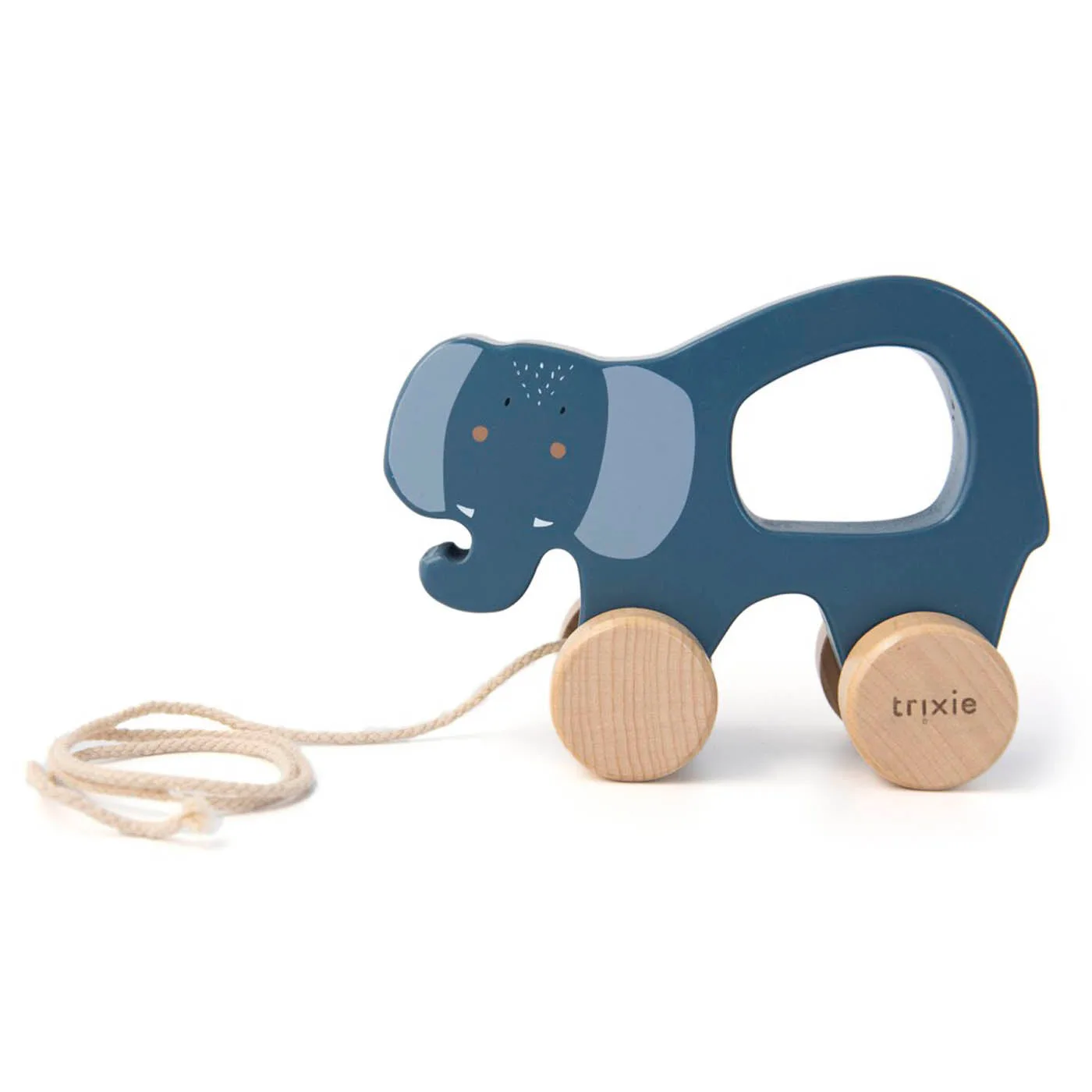 Brinquedo de madeira para puxar - Sra. Elefante
