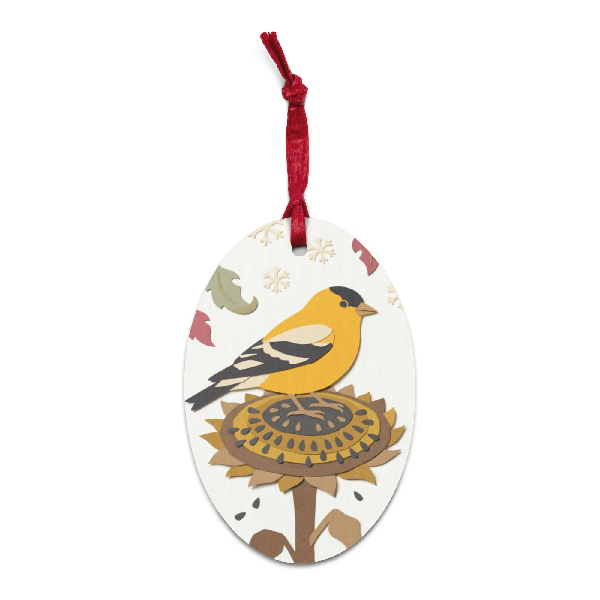 Goldfinch Wooden Ornament