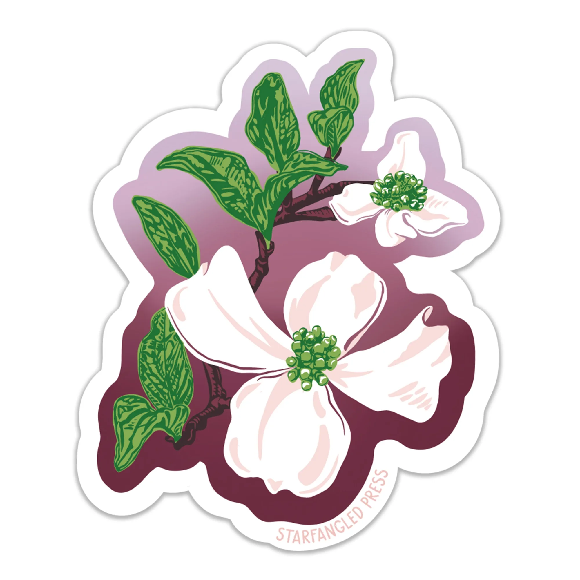 Dogwood Blossom Sticker