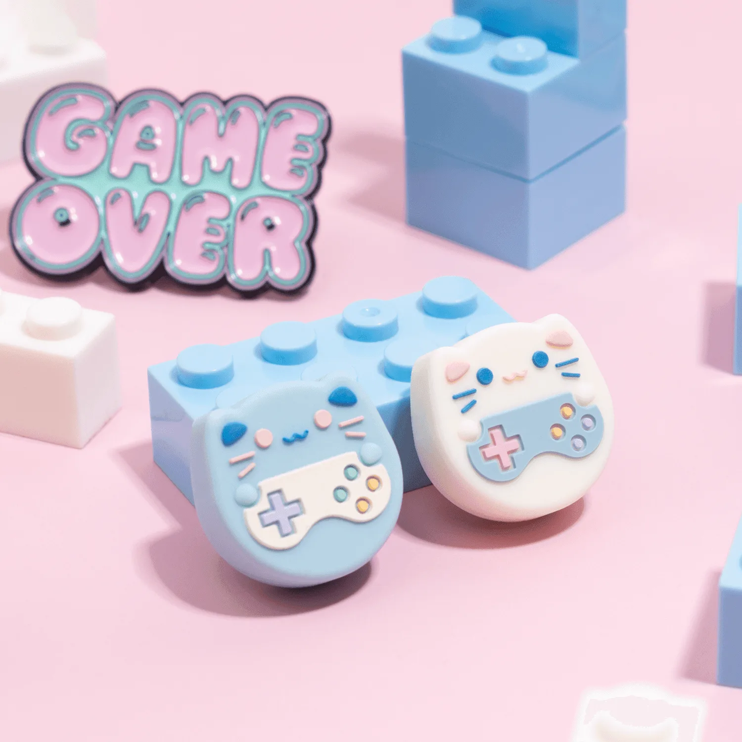GeekShare Game Cat Silicone Thumb Grip Caps