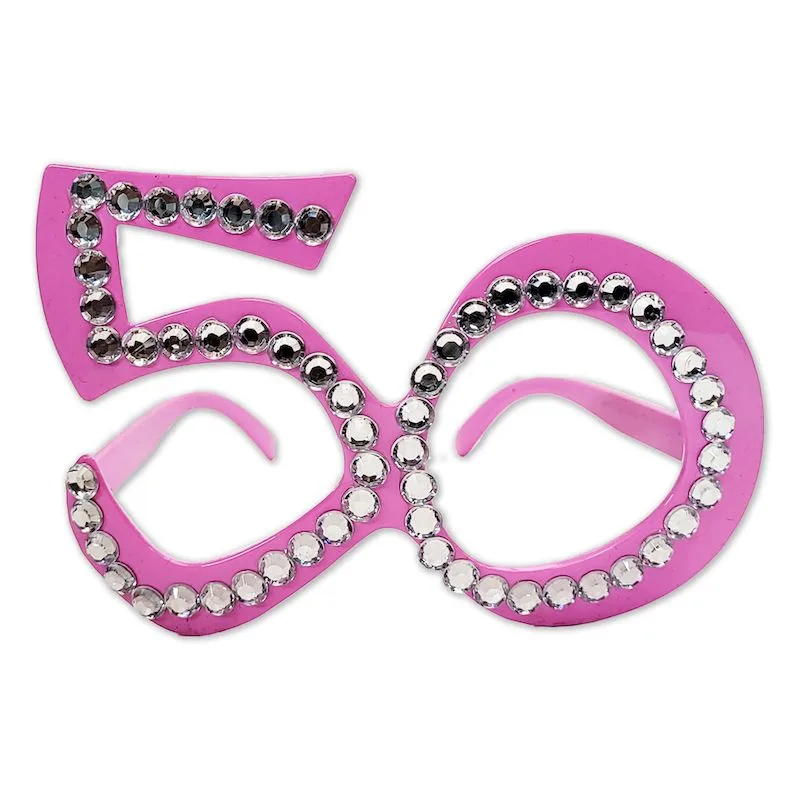 How to Style Number-Shaped Glasses for a 50th Birthday