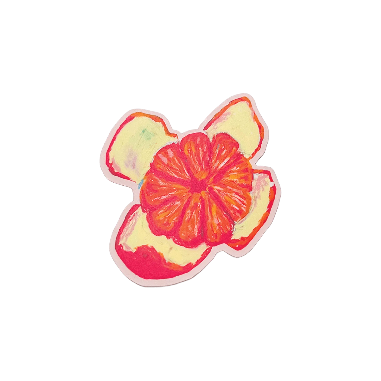 Peeled Orange | Matte Vinyl Sticker