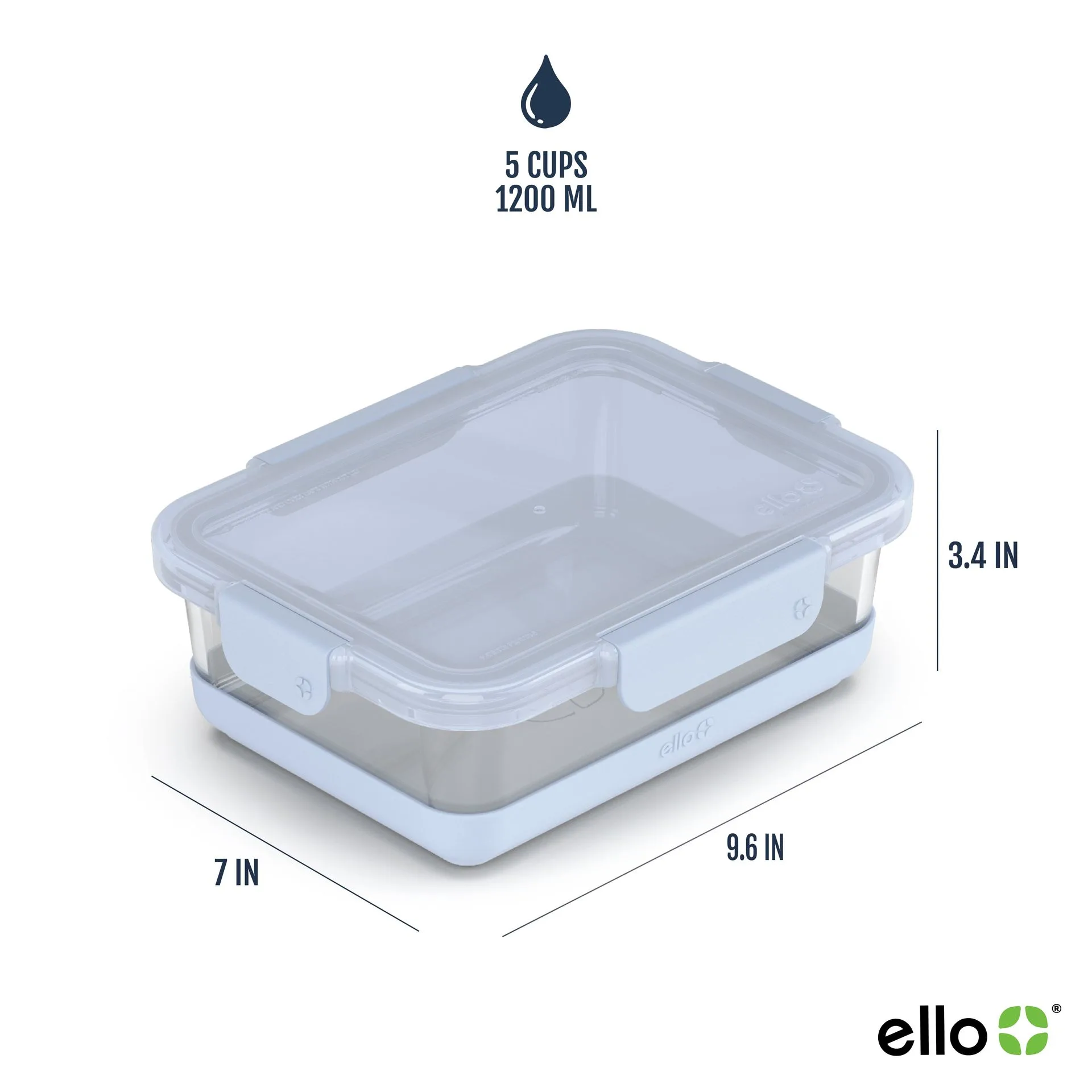 Replacement Lid - Ello Refresh 5 Cup Food Storage Container