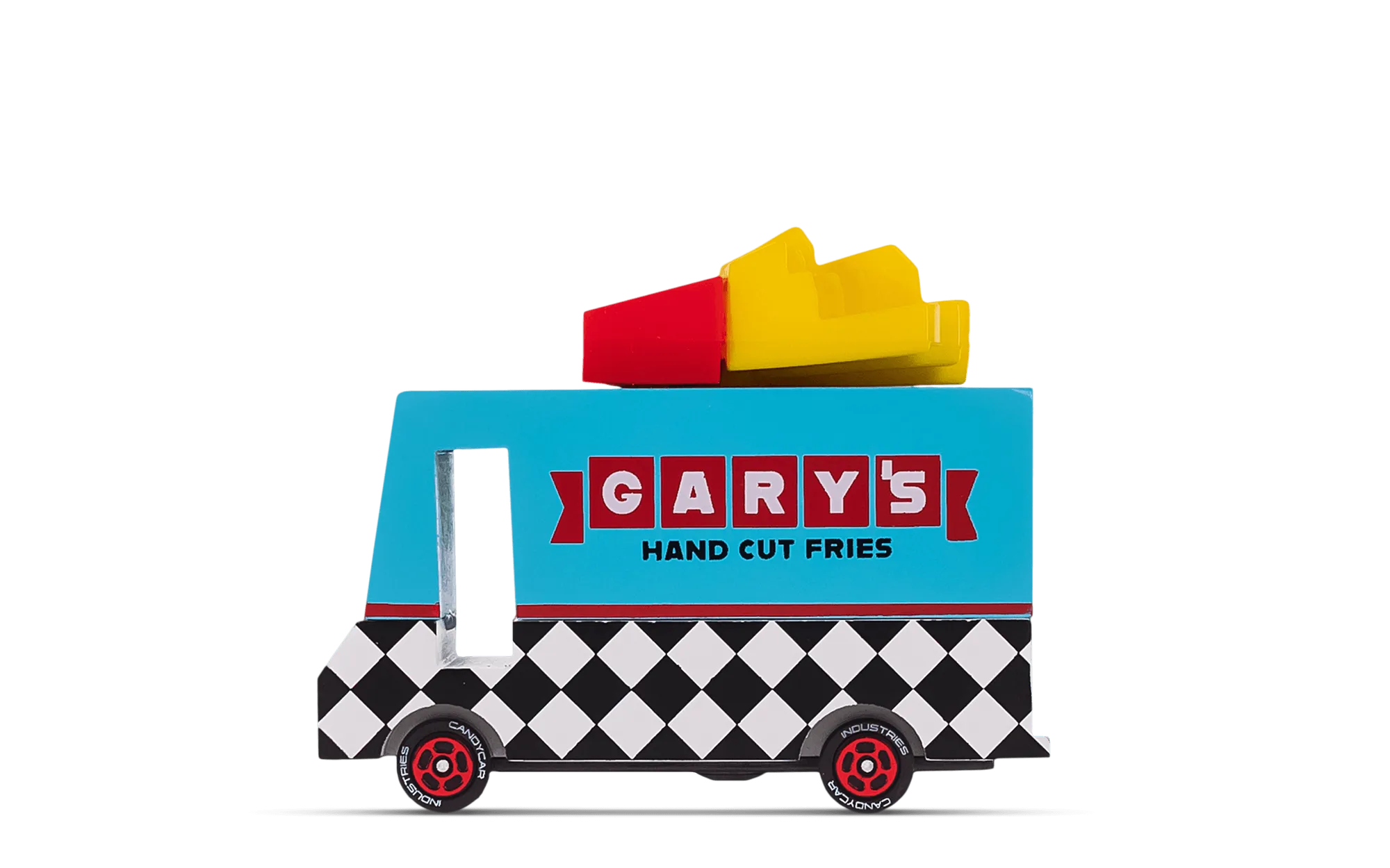 Spielzeug-Imbisswagen mit Pommes-Frites-Van aufbauen