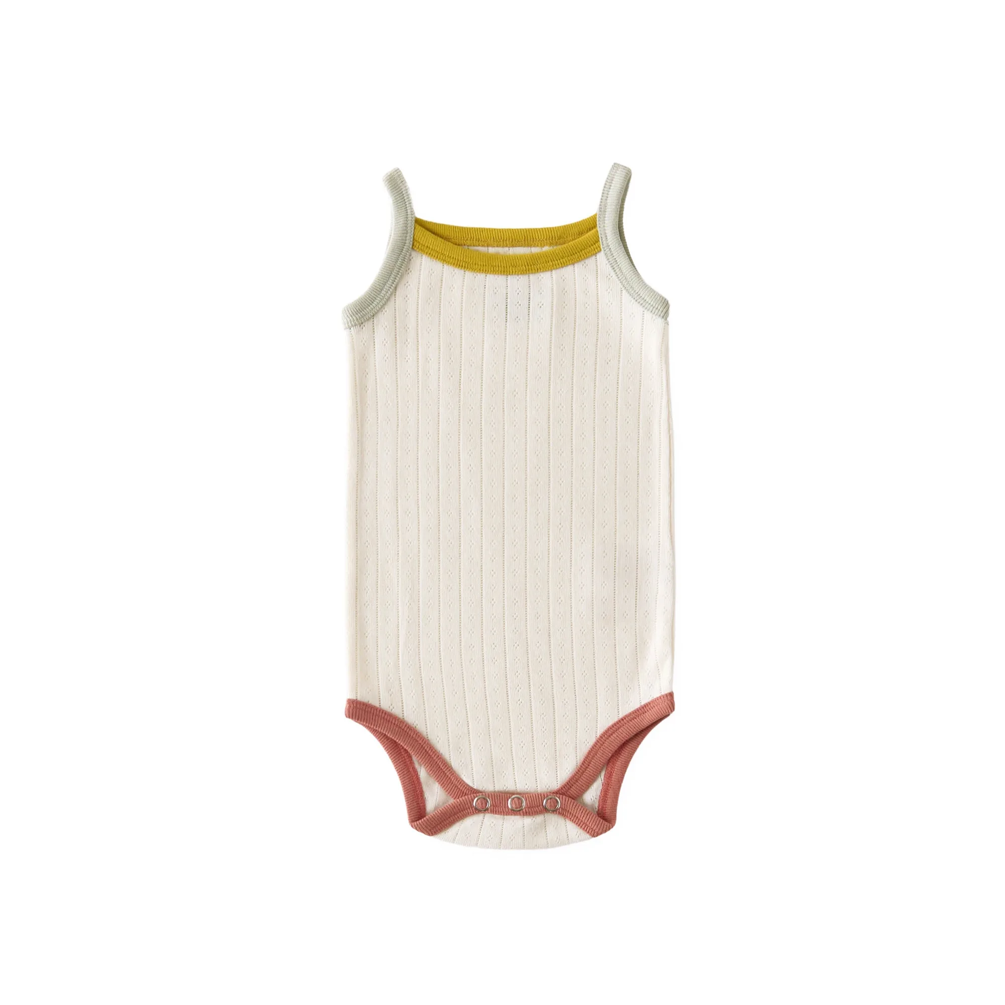 Pointelle Sleeveless One-Piece - Rainbow
