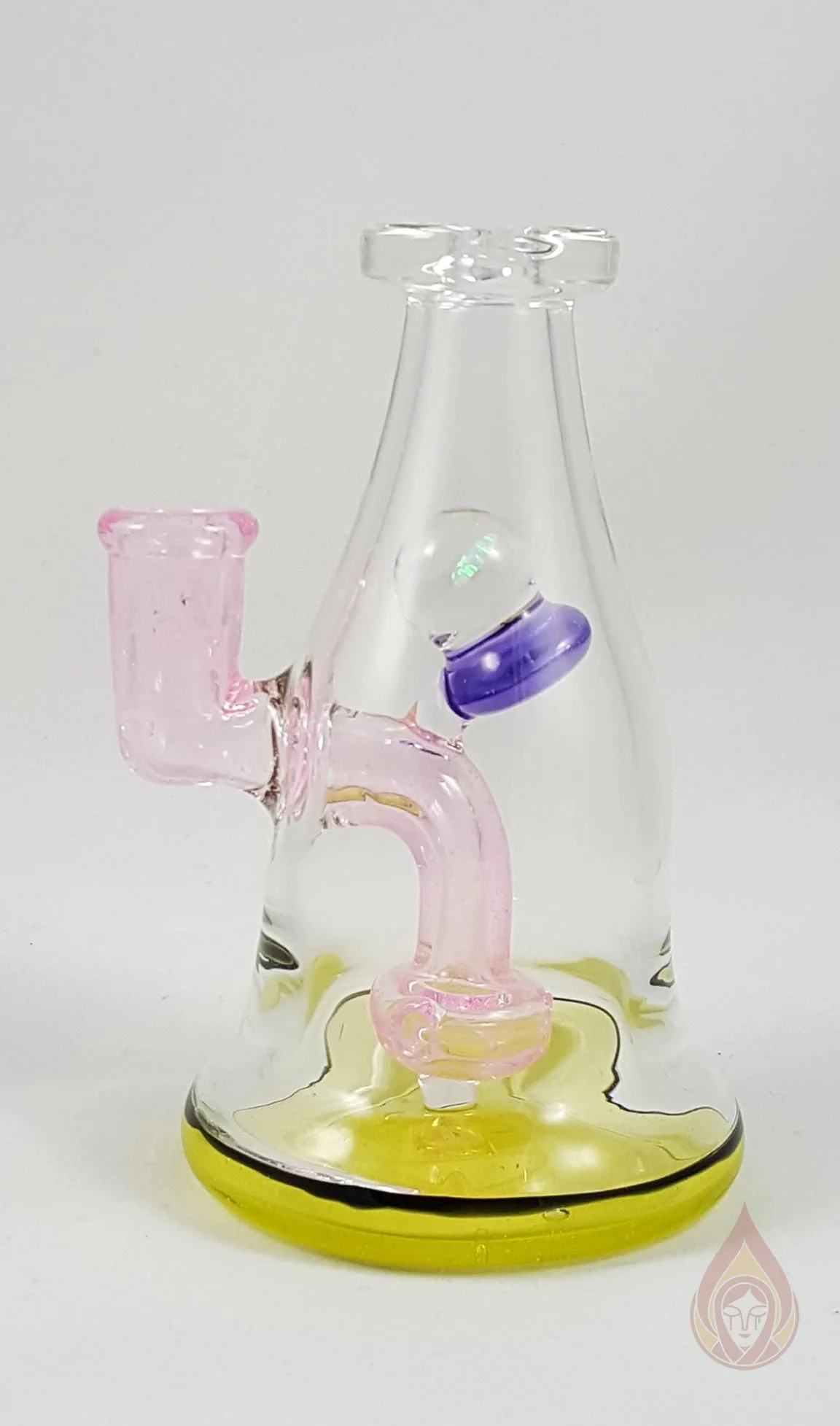 Dusty Milk Bottle with Opal