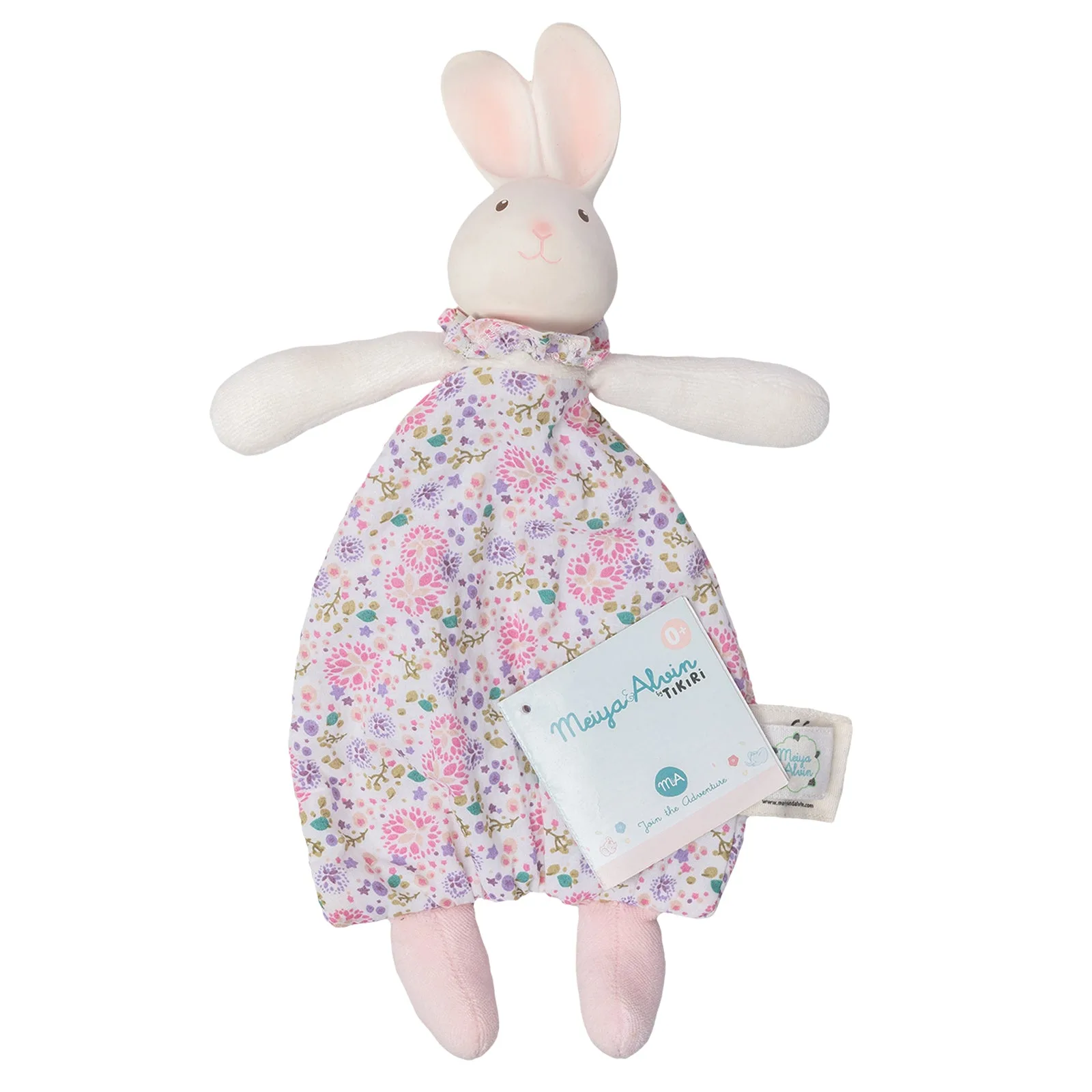 Havah das Häschen-Kuscheltuch mit Kopf aus Naturkautschuk