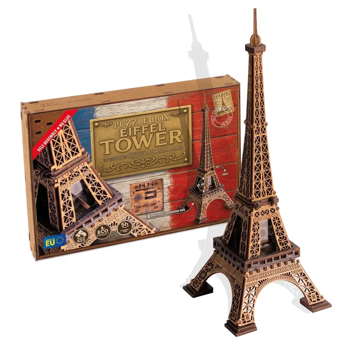 How to Solve a 3D Wooden Escape Puzzle Box: Eiffel Tower