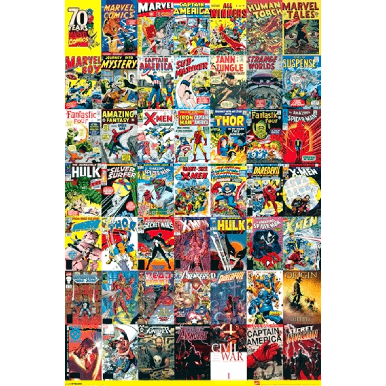 Poster Marvel Comics 70 anni: consigli per esposizione e cura