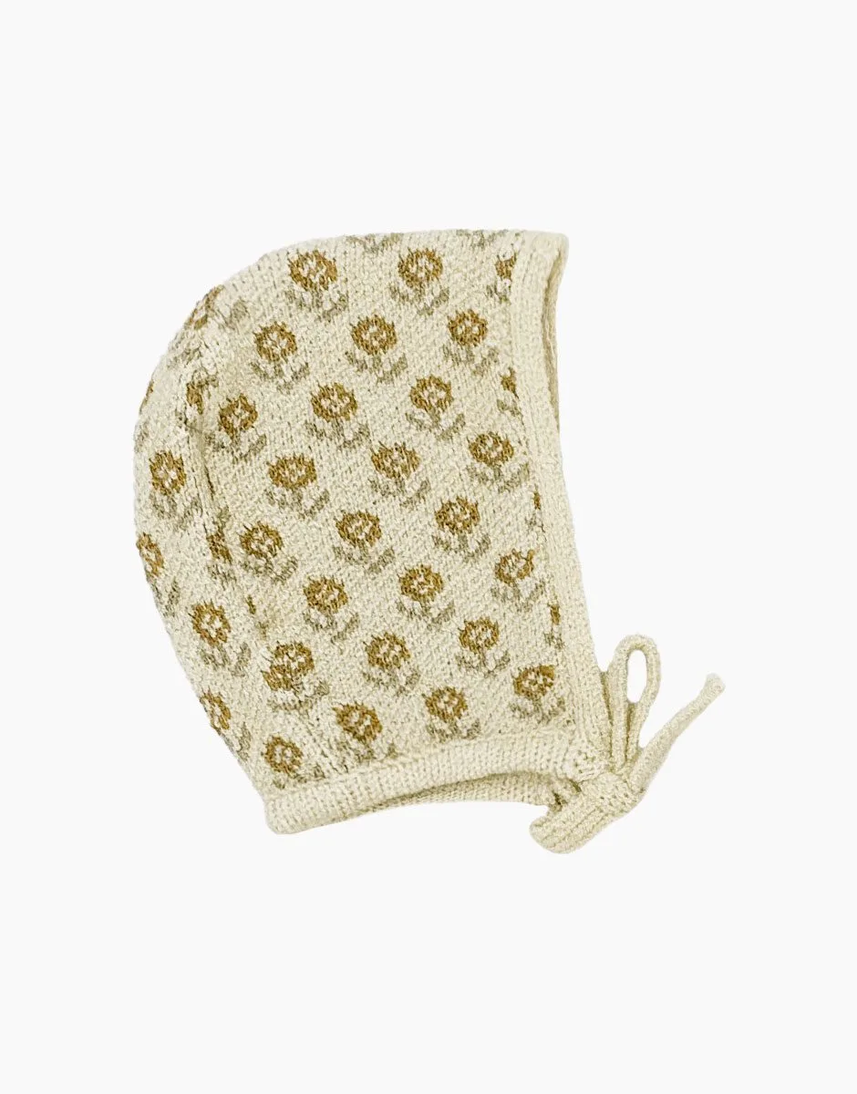 Béguin Élie en tricot Fleurs des champs jaune