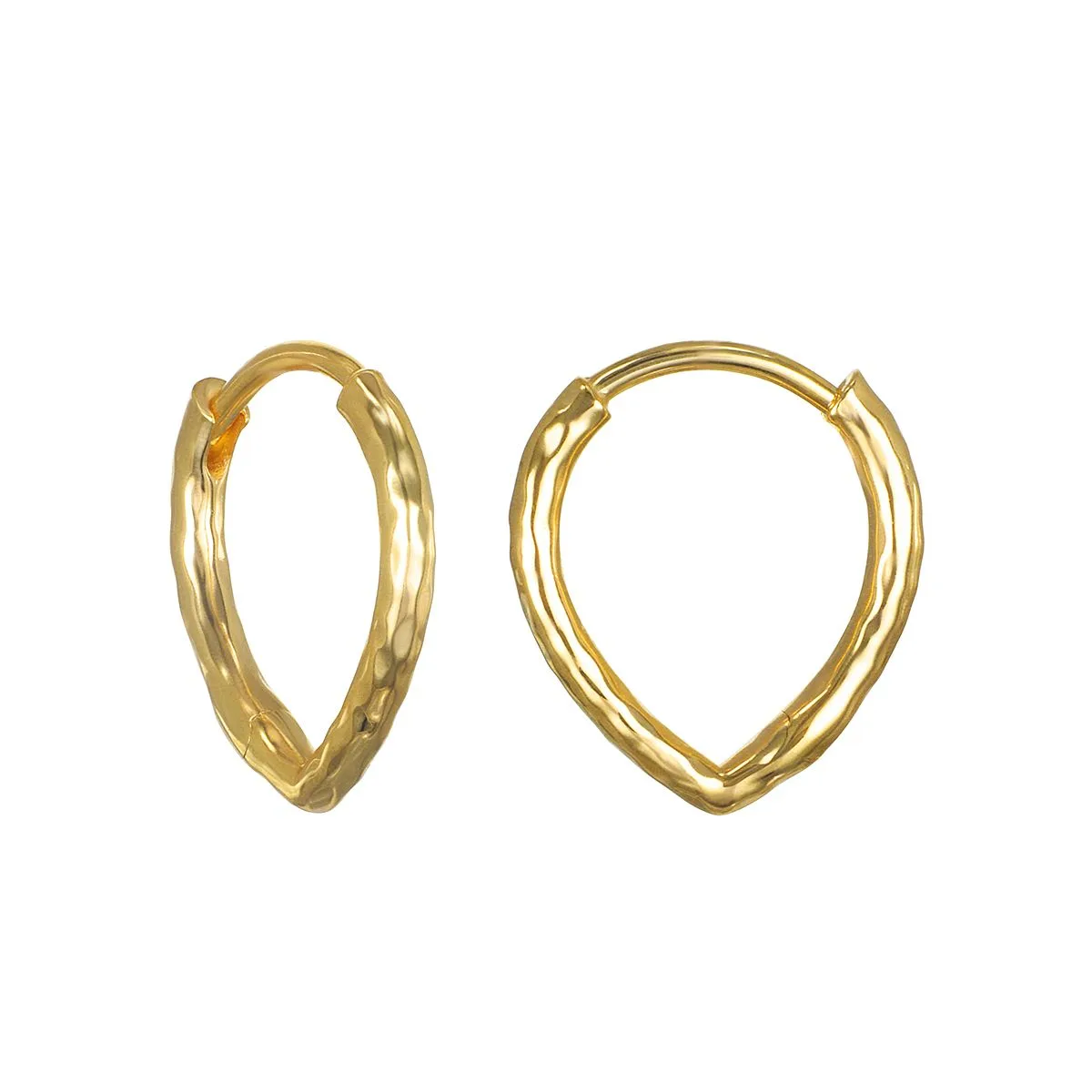 Examen des boucles d'oreilles huggy Lotus Petal en or 14 carats : style et qualité