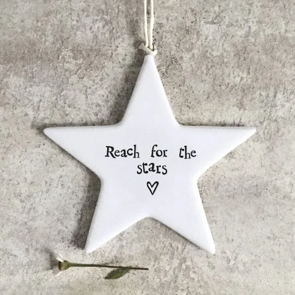 East of India Reach for the Stars Estrella de porcelana
