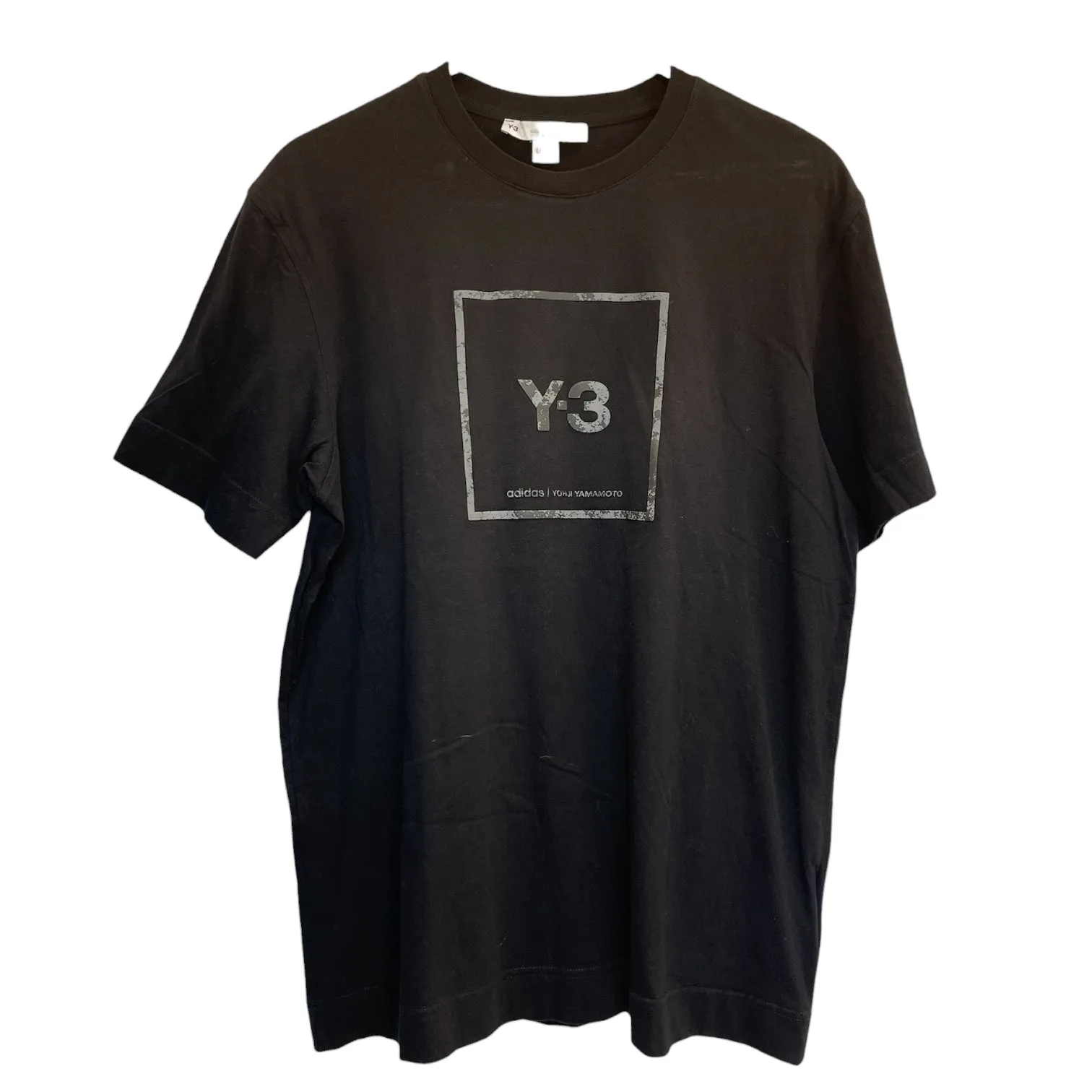 Y-3/adidas/T-Shirt/L/Cotton/BLK/camo y-3 square