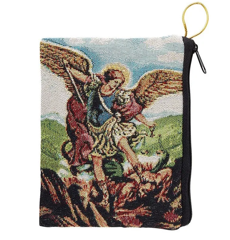 St. Michael Tapestry Rosary Bag