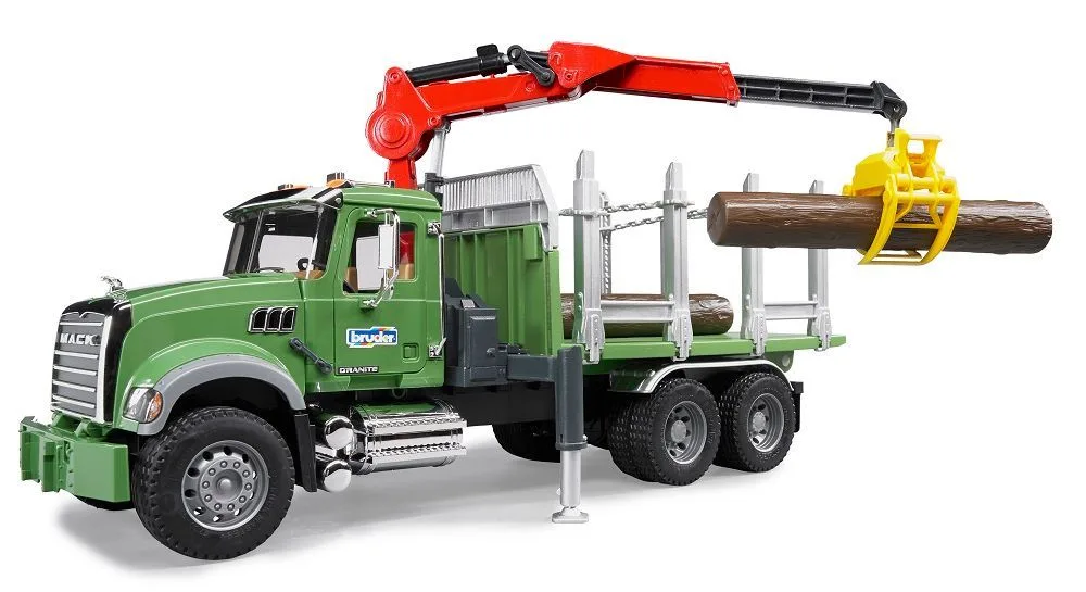 Bruder Mack Granite Timber Truck: conteúdo e funcionamento