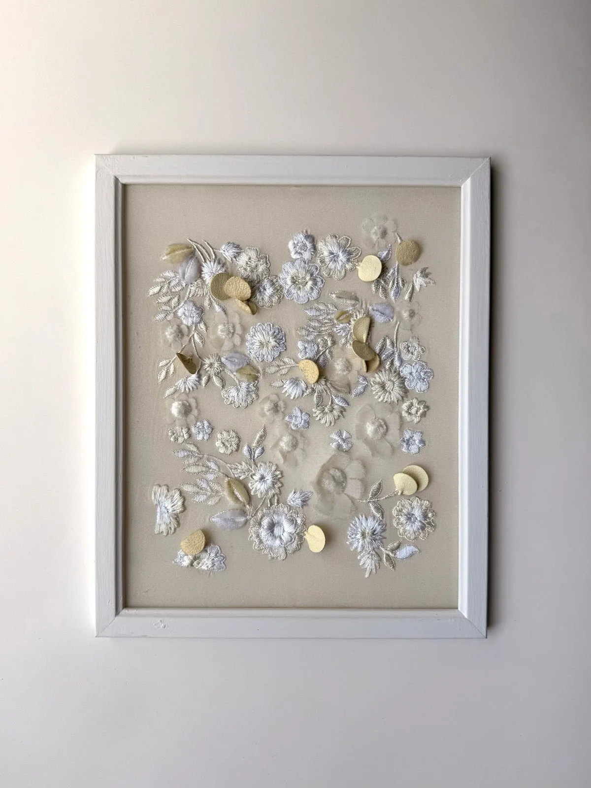 Embroidery No. 010 - Signed & Numbered Framed Couture Embroidery