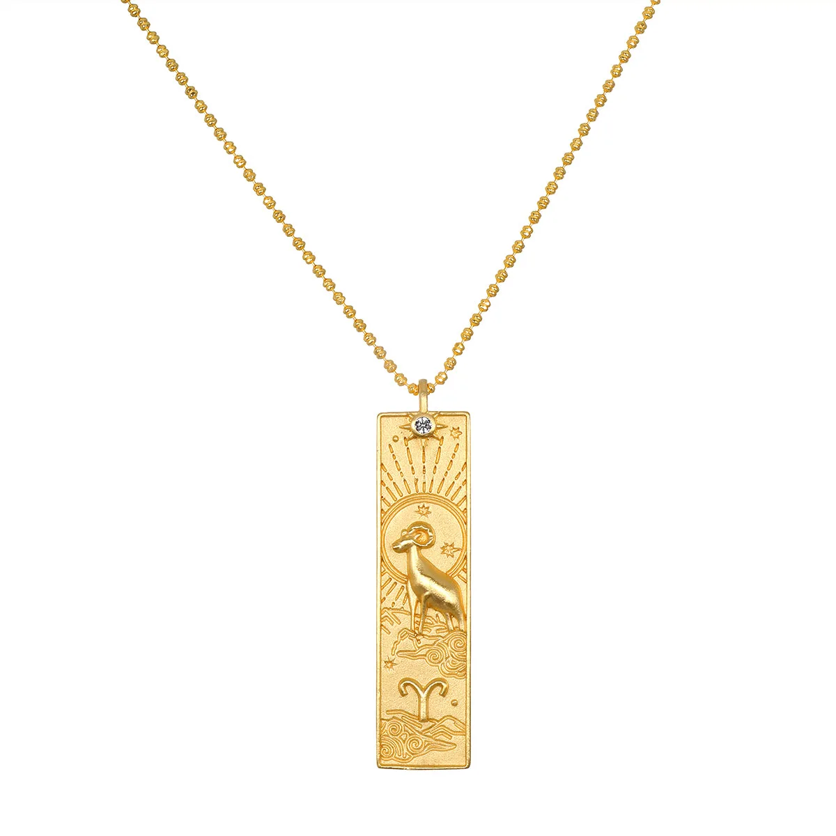 Collar de la Historia de Aries Zodiaco