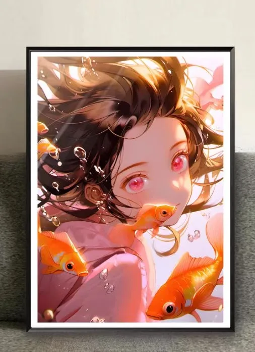 Cuadro decorativo de Nezuko: Tamaños y consejos de exhibición