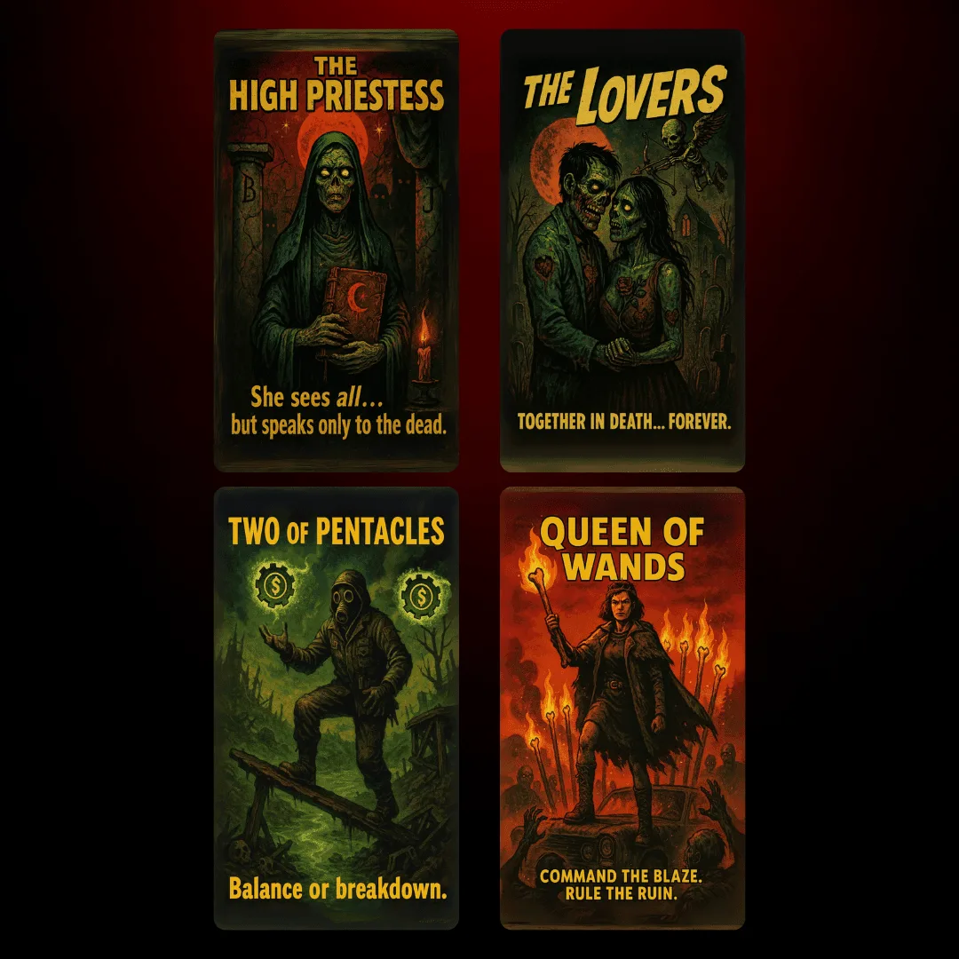 How to Read the Deck of the Undead for B-Movie Tarot Fun