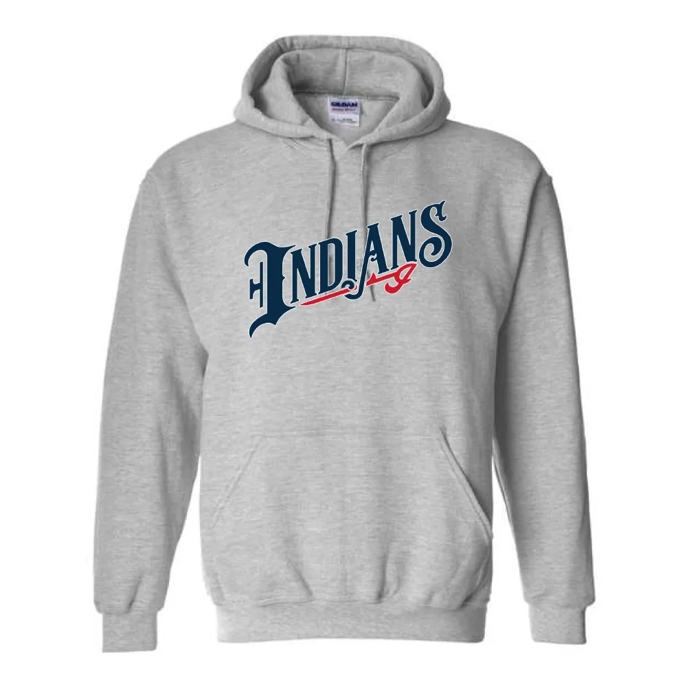 Hoodie cinzento com logótipo Indianapolis Indians para adulto