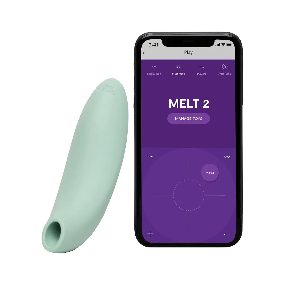 We-Vibe Melt 2 wiederaufladbarer Silikon-Klitoral-Saug-Couples-Vibrator