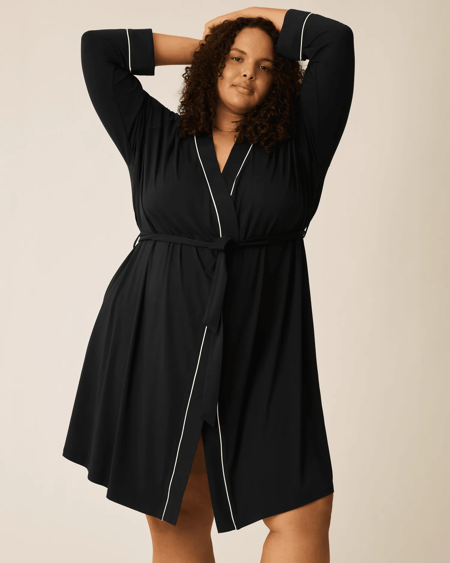 Clea Bamboo Robe | Black