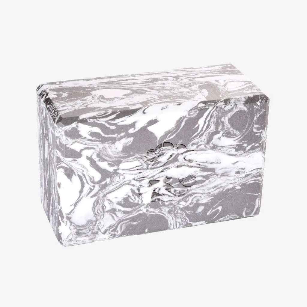 4 in. Marbled Foam Yoga Block