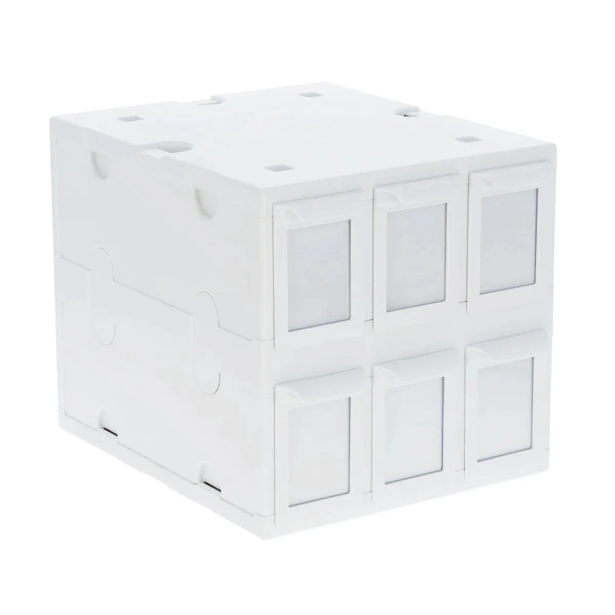 6 Drawer Card Catalog - White