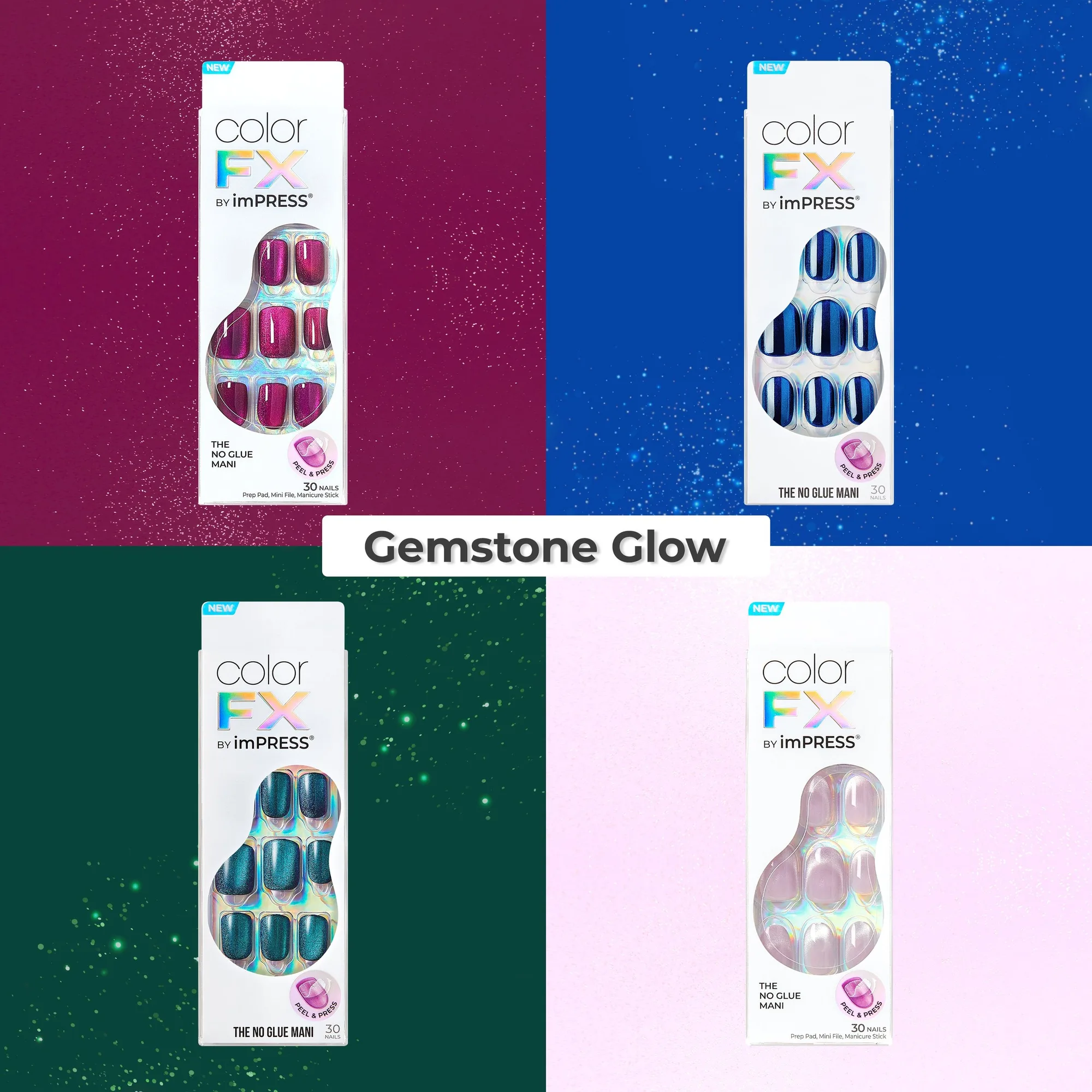 Impress vs Kiss Press-On Nails : Éclat gemme vs manucure française