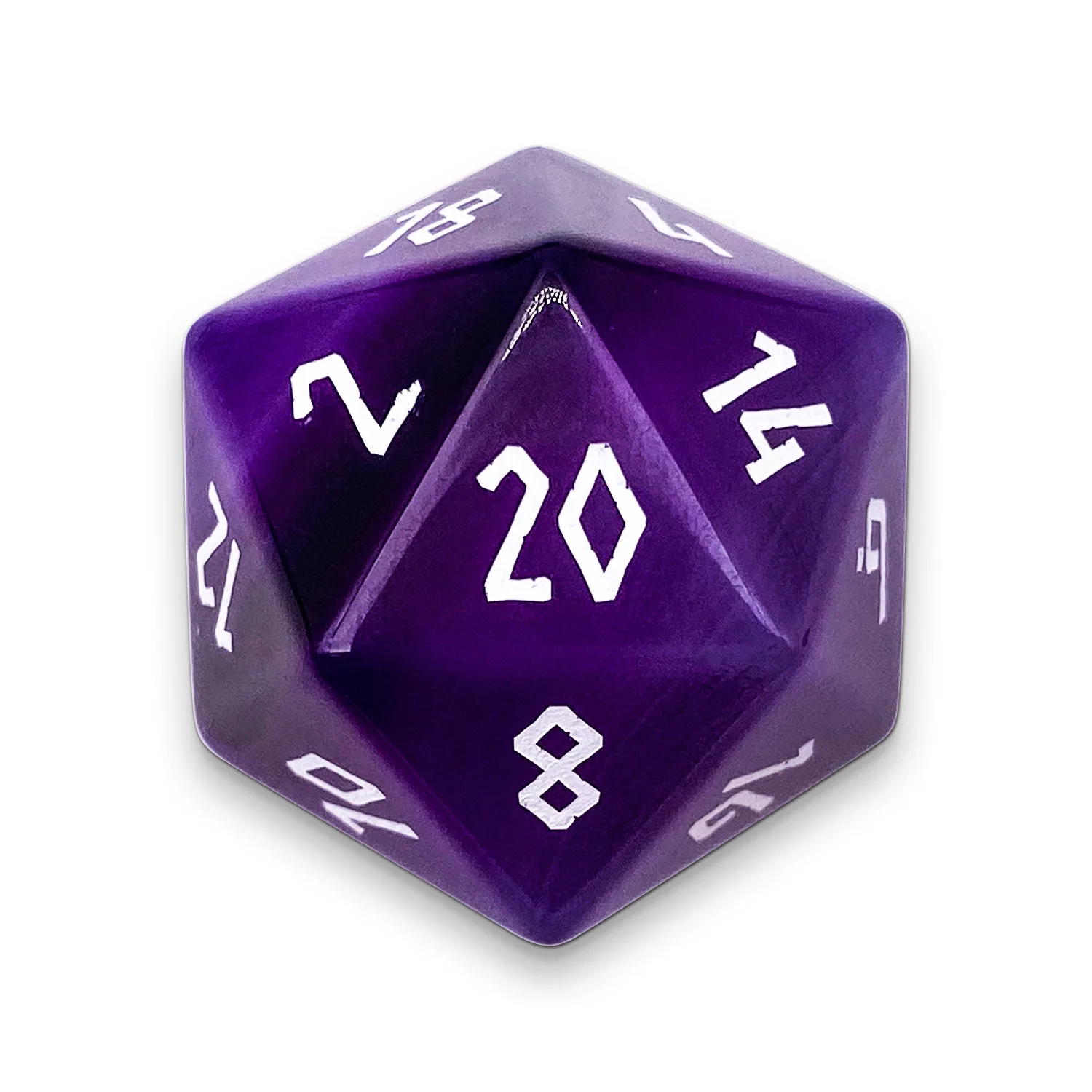 Violett gestreifter Achat - Boulder® 30mm Edelsteinwürfel