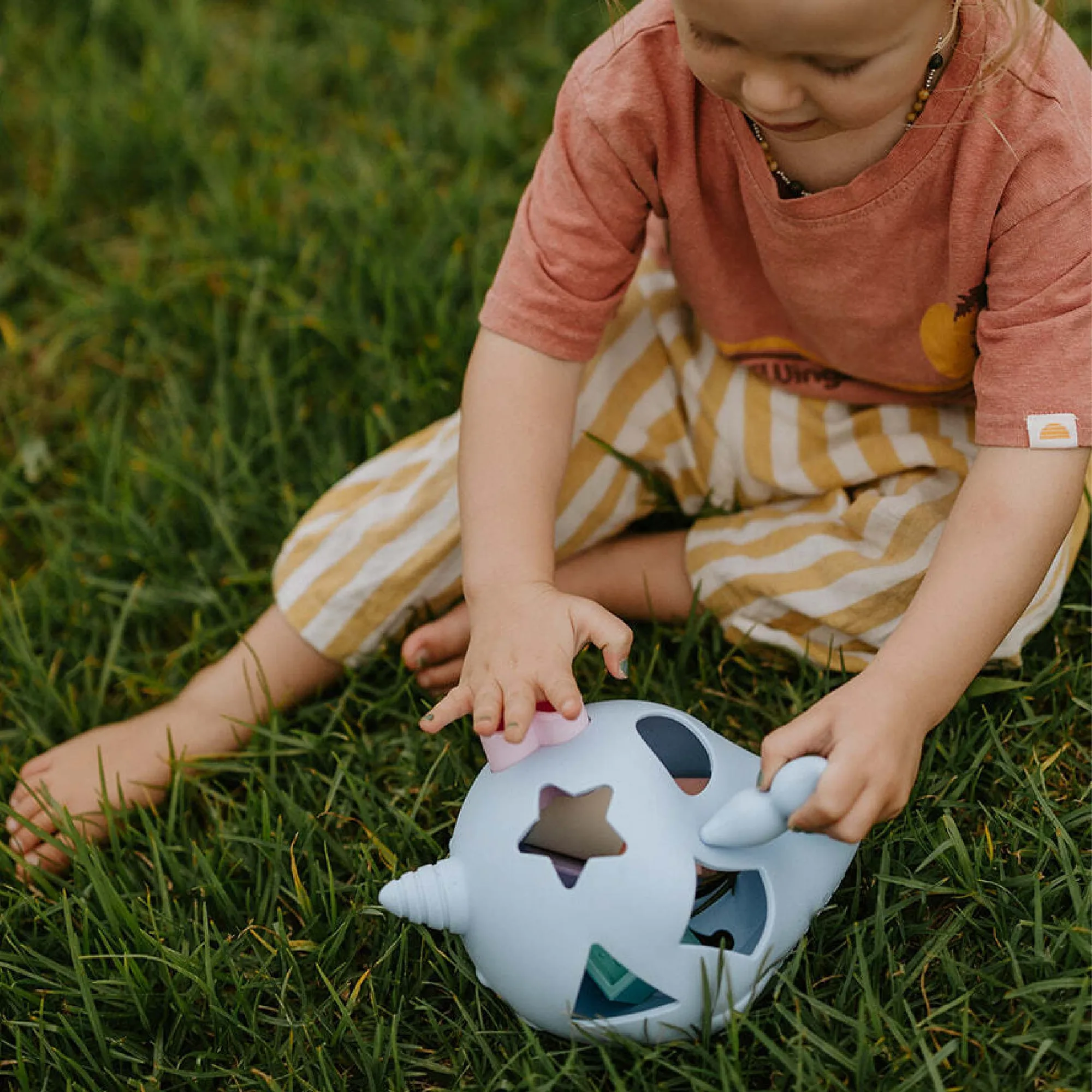 Narwhal Shape Sorter: Silicone Teether Play Ideas