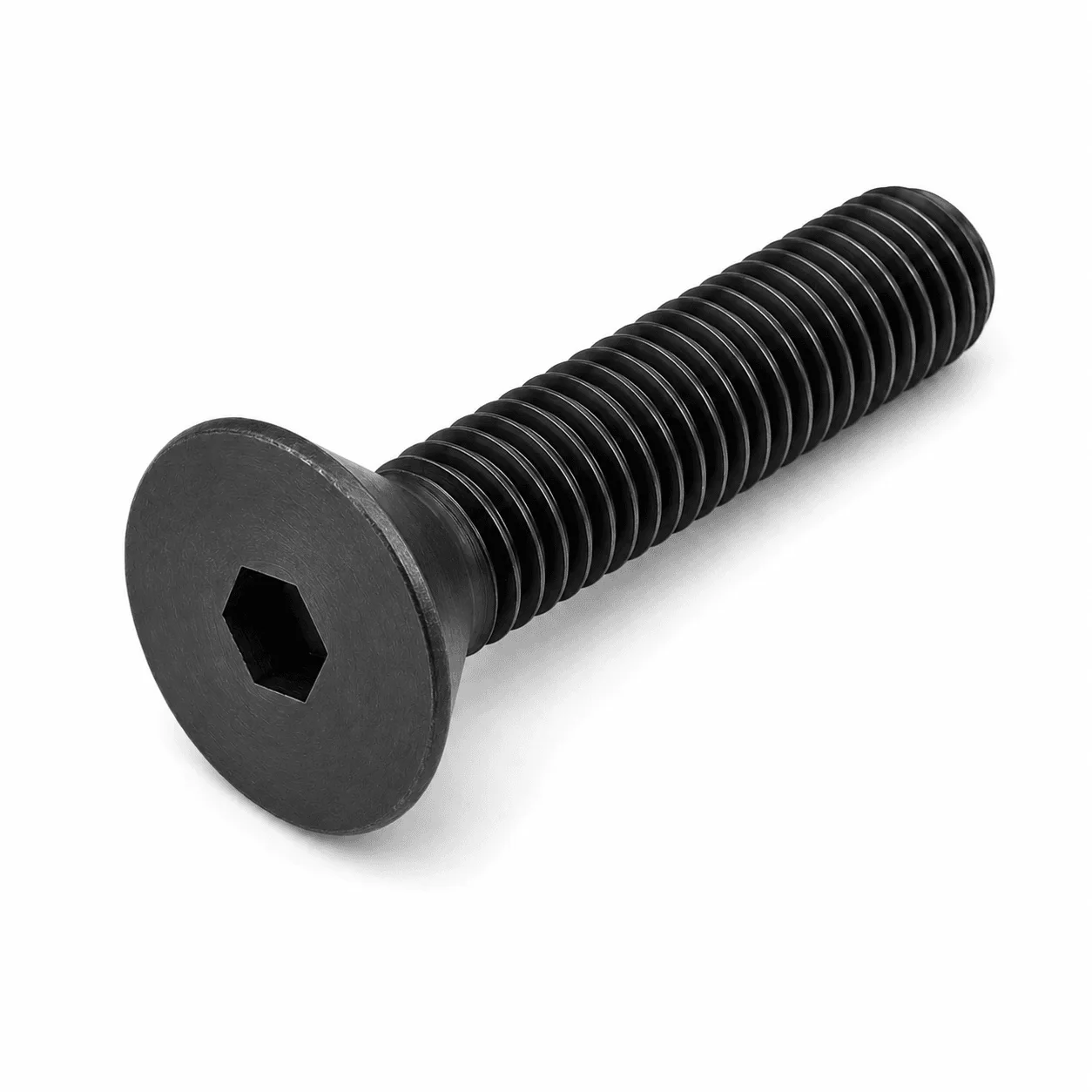 1/2-20 X 1-3/4" Socket Cap Screws | Flat Head Hex Socket Drive | Nylon Pellet | Fully Threaded | Alloy Steel Thermal Black Oxide (50 / Pkg.)