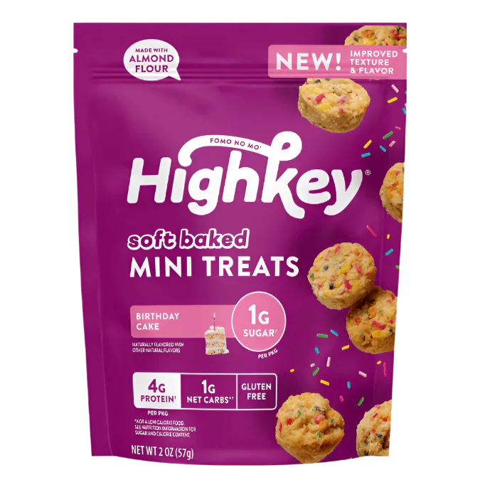Soft Baked Mini Treats: Birthday Cake (6 Pack - 2 oz bags)