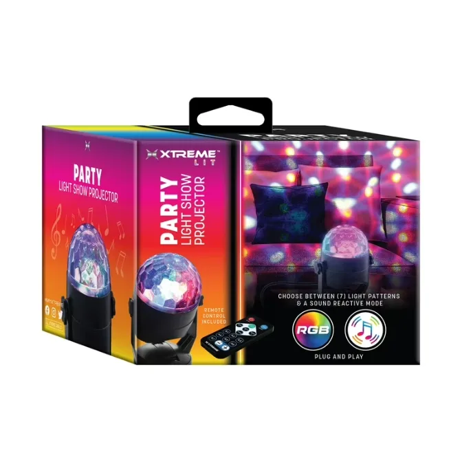 Xtreme Party Light Show Projektor, Verwendung mit 5V USB-Adapter